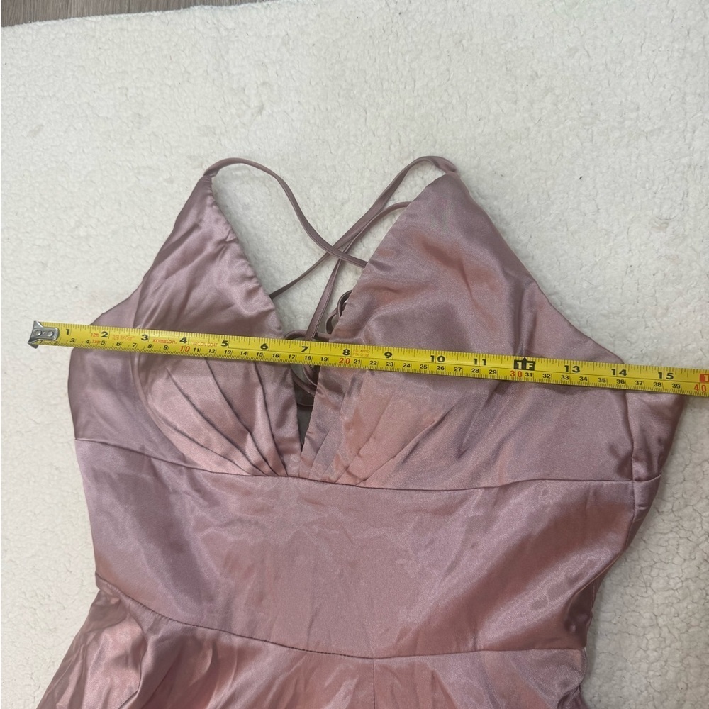 Faviana Glamour Formal Prom Special Occasion Dress Deep Mauve Size 6 - Picture 7 of 8